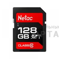 Карта памяти 128 Гб SDXC  Netac  P600 Class10 U1 (80 Mb/s)
