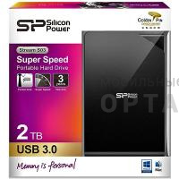 Жесткий диск HDD Siliсon Power  2 TB  S03 Stream чёрный, 2.5", USB 3.0 Жесткий диск HDD Siliсon Power  2 TB  S03 Stream чёрный, 2.5", USB 3.0