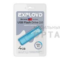 Флешка USB 4 Гб Exployd  620  синий
