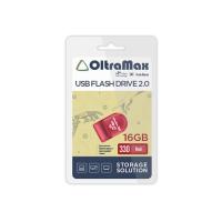 Флешка USB 16 Гб OltraMax 330, USB2.0, красный