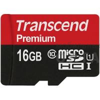 Карта памяти 16 Гб MicroSD Transcend Class 10  UHS-I (300x) без адаптера