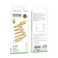 Кабель Type-C to Lightning Borofone BX108 Start, 1m, PD 27W, золотой